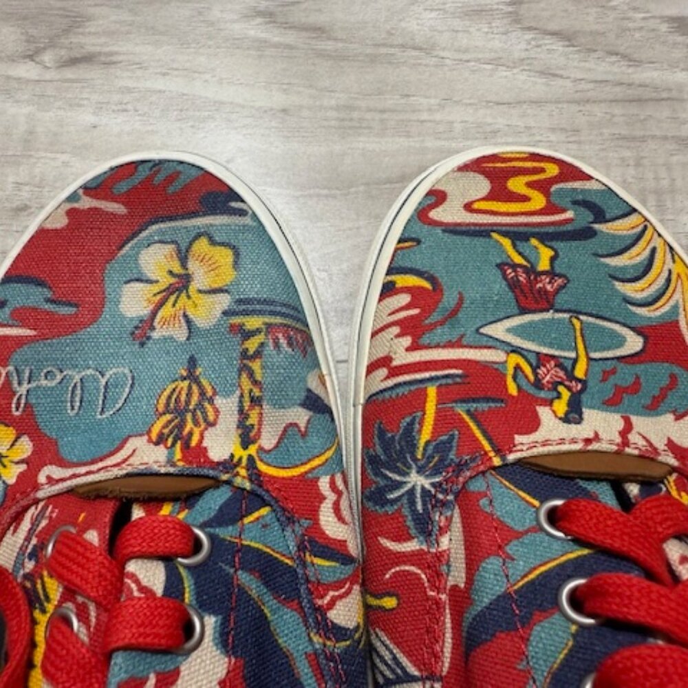Polo Ralph Lauren Men's THORNTON III Hawaii Aloha Tropical Shoes-Size 10.5D - Picture 13 of 13